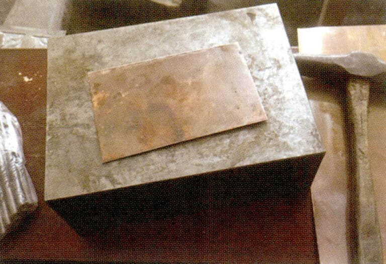 2. Annealing and leveling metal.