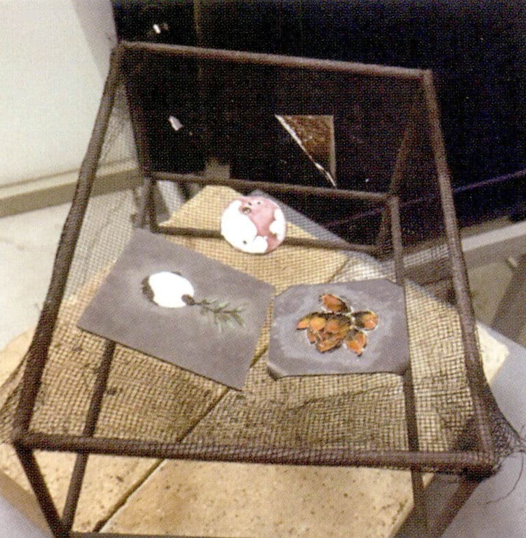 8. Remove the lotus with the white glaze, add green, yellow, and other transitional glazes, and fire repeatedly.