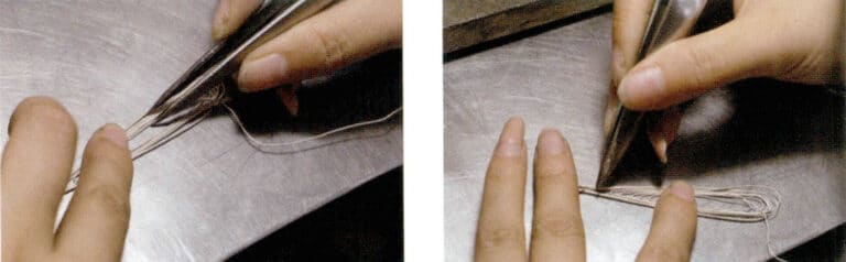 7. Fill in filament, the filling filament is slightly thinner than the filament at the border.