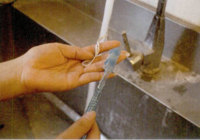 22. Carefully Cleaning.