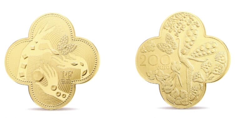 Eccellenza francese, monete d'oro, oro puro 999