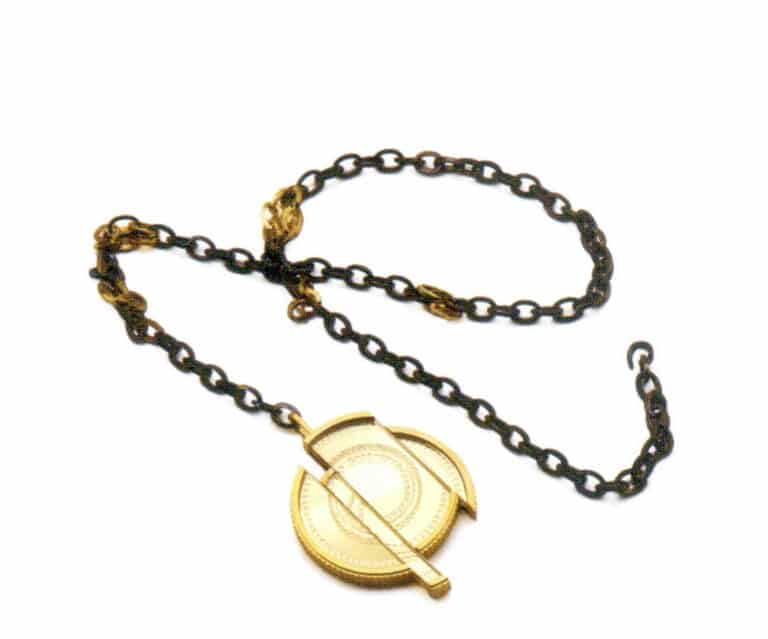 Yu Peini, collana variabile-2, rame placcato oro