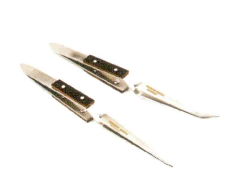 Antimagnetisk pinsett med buede spisser