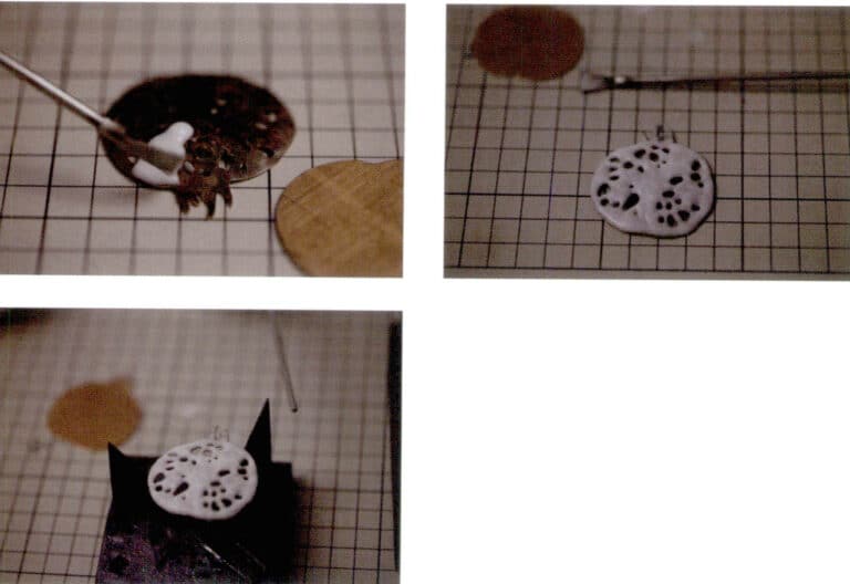 6. Fill in the enamel.