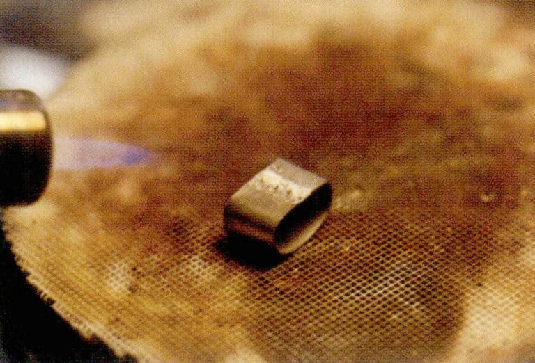 5. Welding with a welding gun to melt the solder.