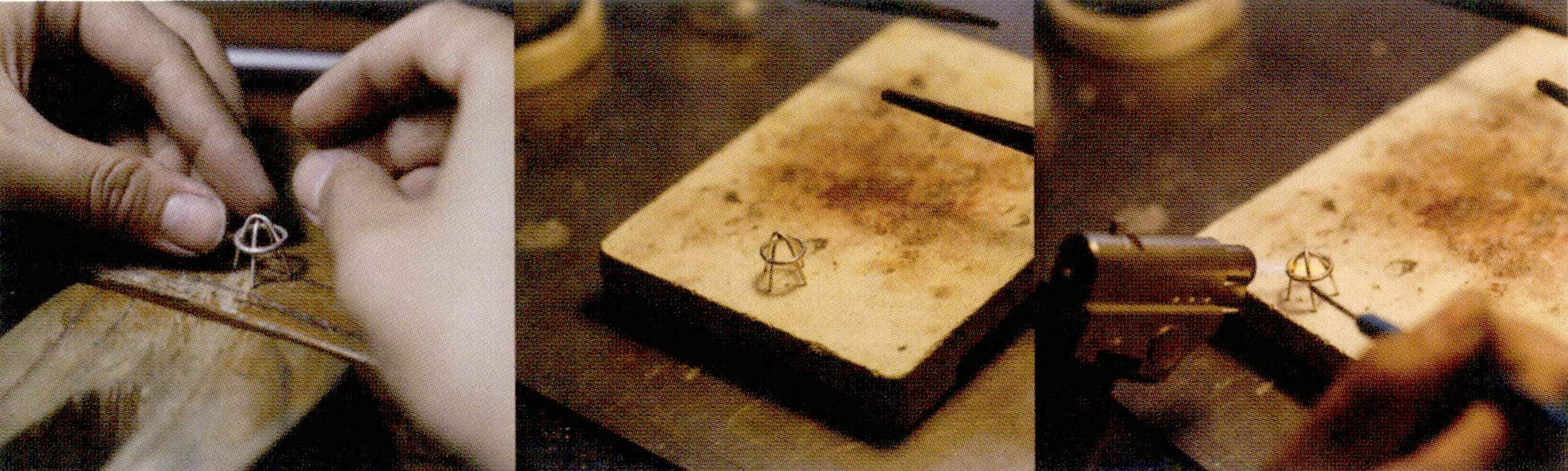 2. Then, weld the ring onto the welded-shaped metal.