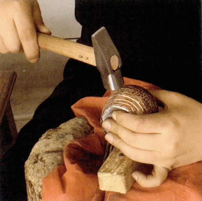 Directly hammering the hammered texture