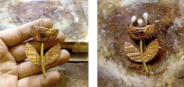 2. Polishing after acid washing , if you want the metal gloss to have a sense of layering, you can use an agate burnisher knife to burnish the protruding metal parts.