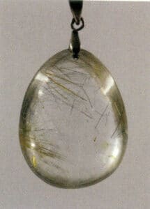 Figure 4-7 Natural beauty cutting of natural rutile inclusions