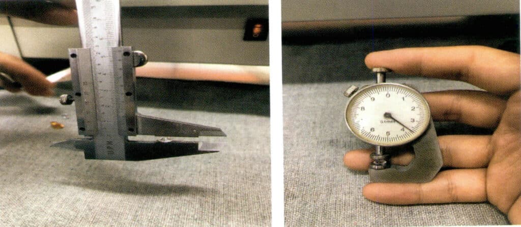 Figure 4-20 Measuring the height of the gem