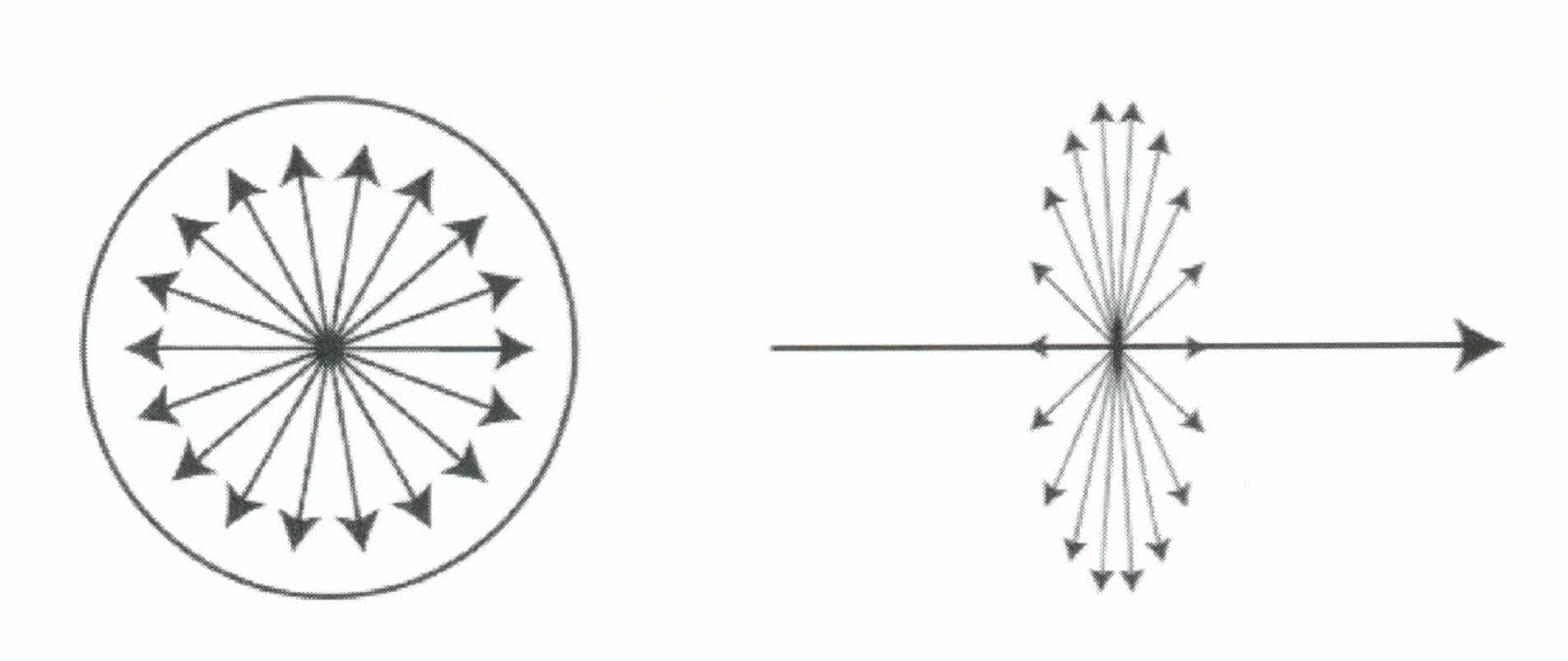 Figure 1-33 Natural light vibrates in all directions of vertical light propagation
