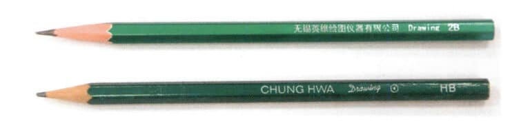 Figure 2-11 2B, HB pencils