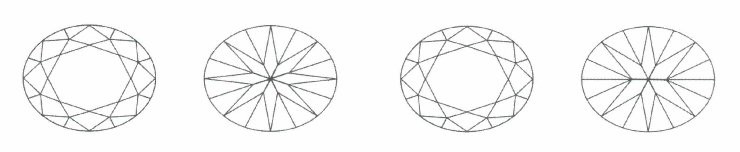 Figure 2-53 Two Design Effects of Elliptical Brilliant Cut