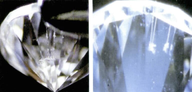 Figure 5-22 Laser drilling treatment of diamonds