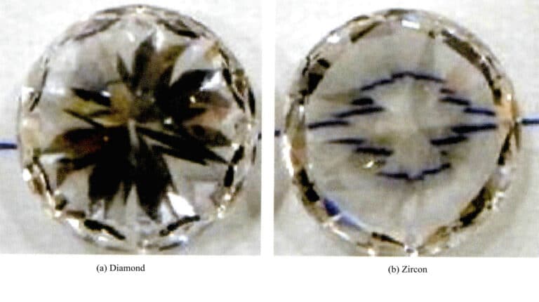 Figure 5-36 Line experiment of zircon and diamond