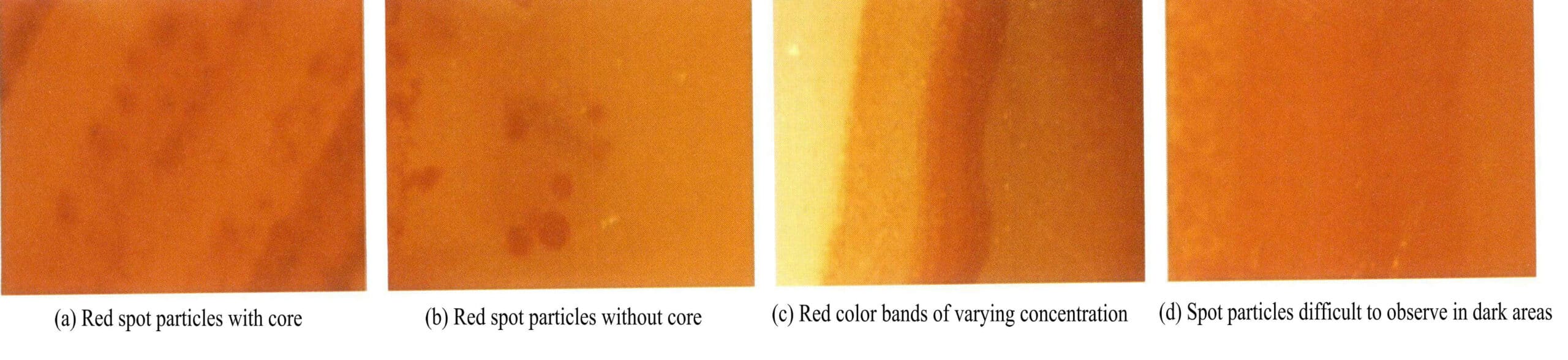 Figure 6-18 Internal characteristics of stained agate