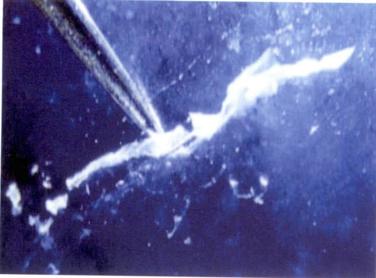 Figure 6-34 Wax filling of lapis lazuli