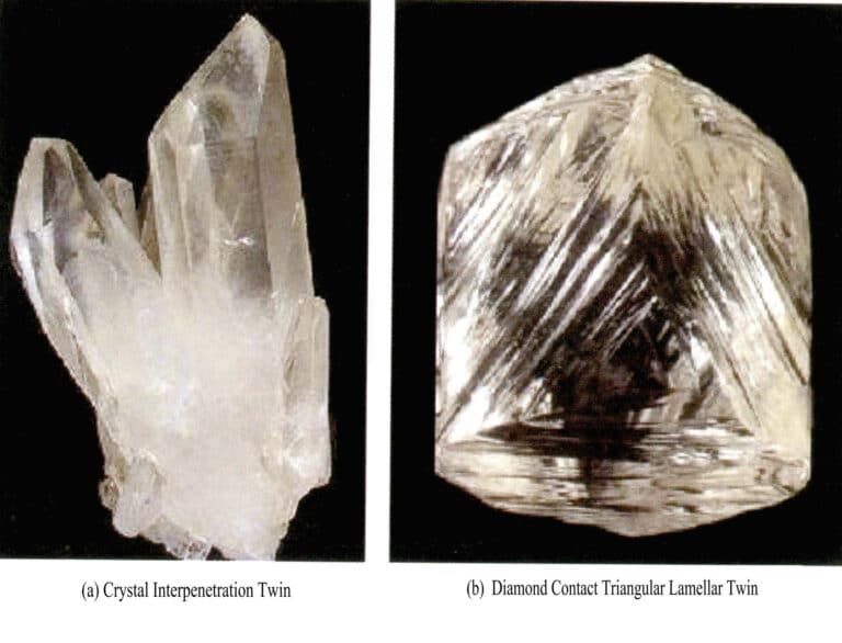 الشكل 2 - 7 توأمان من الأحجار الكريمة