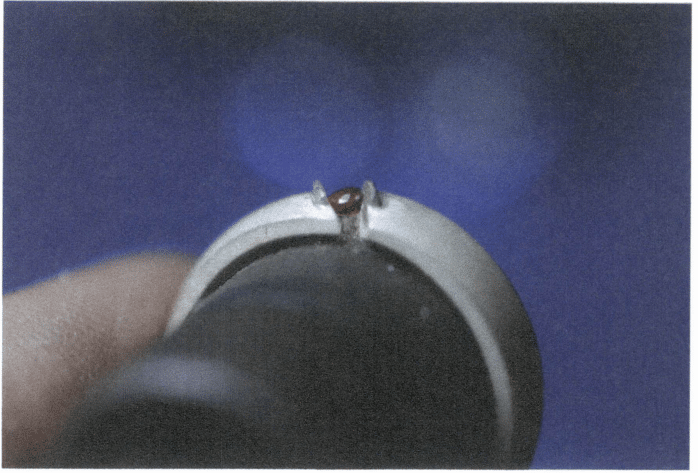 Figura 7-19 Colocação da pedra