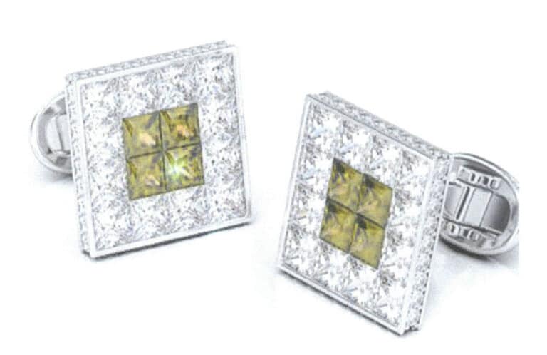 Figura 7-26 Anel de tensão em forma de grelha para botões de punho