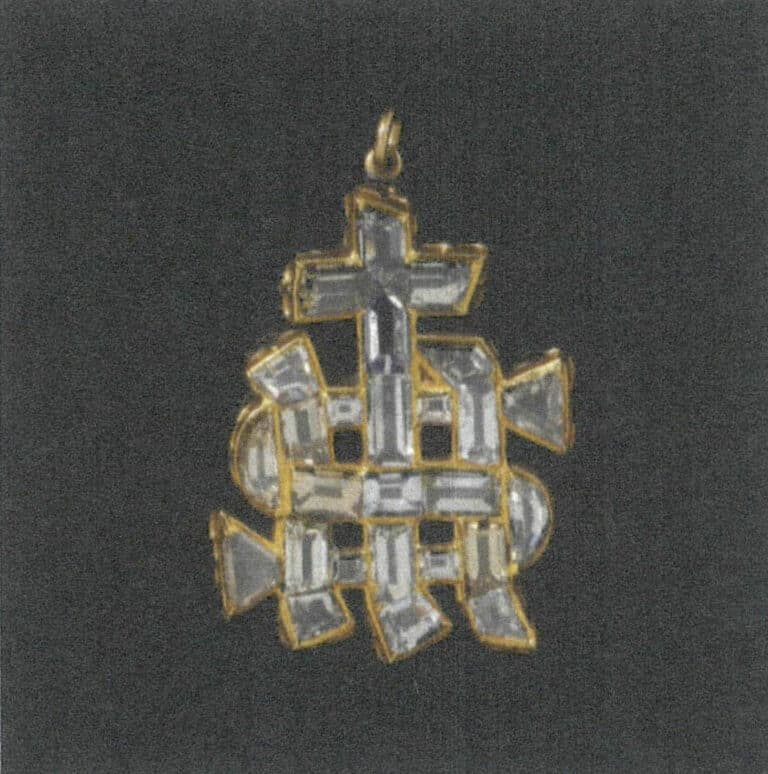 Figura 7-35 Pendente de diamante (Coleção do Museu V&A)