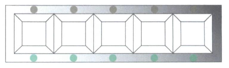 Figura 8-16 Esquema de fixação de pontos
