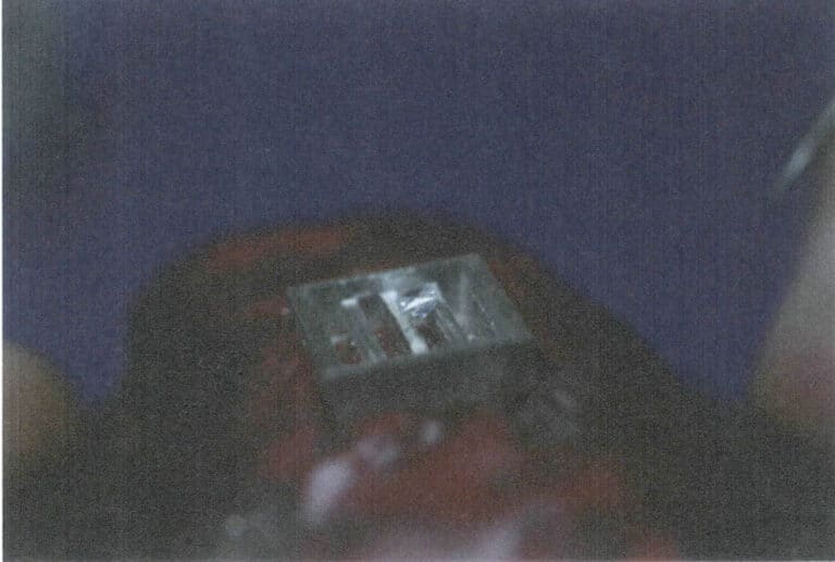 Figura 9-10 Teste do suporte de pedra