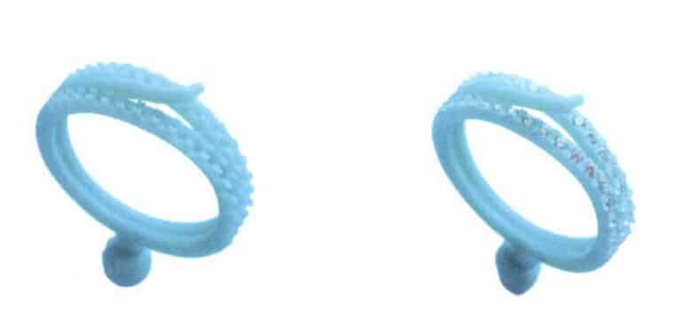 Рисунок 10-4 Установка восковой модели (установка микропав)