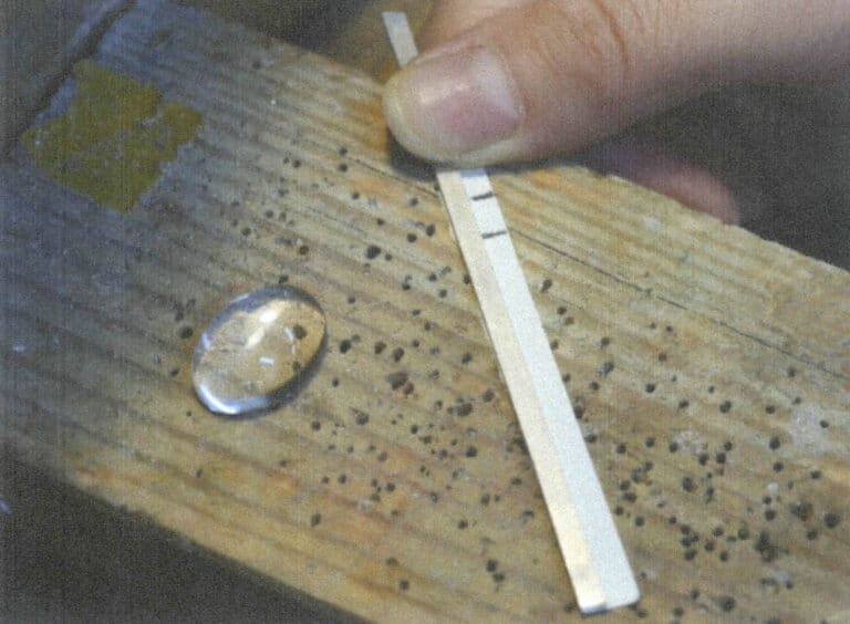 Figure 2-8 Determining the length of the metal edge