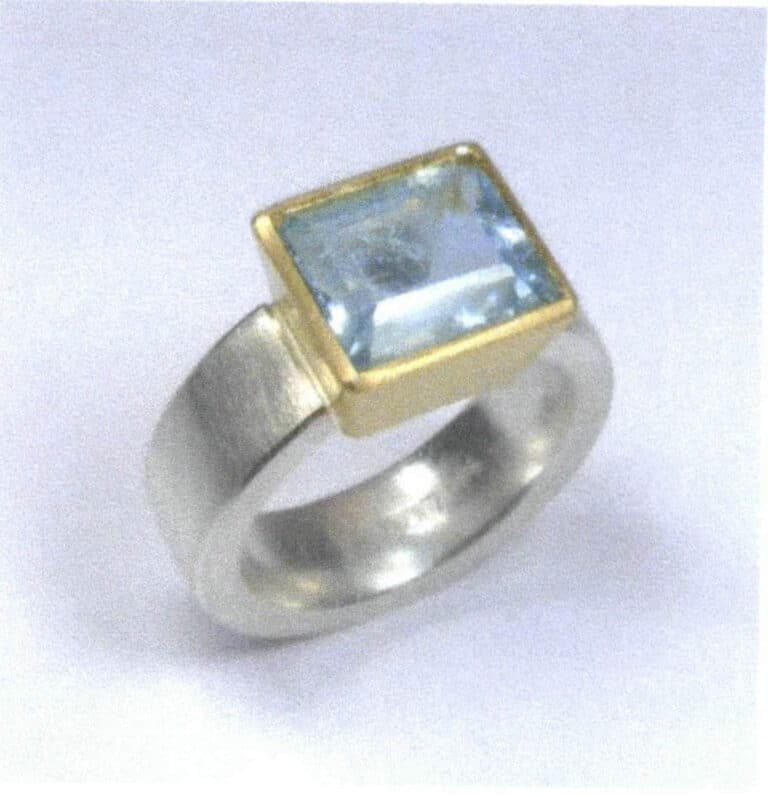 Figure 2-58 Rectangular brilliance cut gemstone bezel Setting