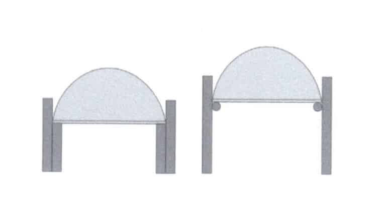 Figure 2-76 Cross-section of inner shoulder bezel setting