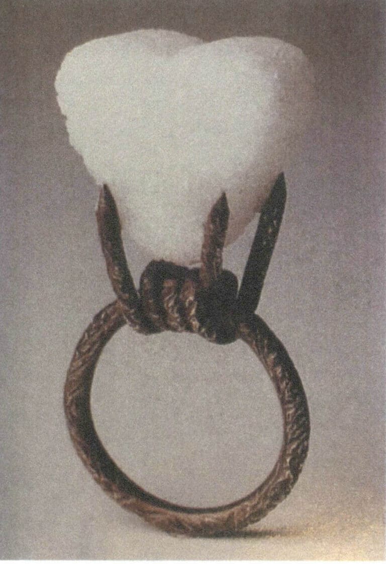 3-78. ábra Nina Basharova'művészeti ékszerek Cukor és szögesdrót gyűrűje