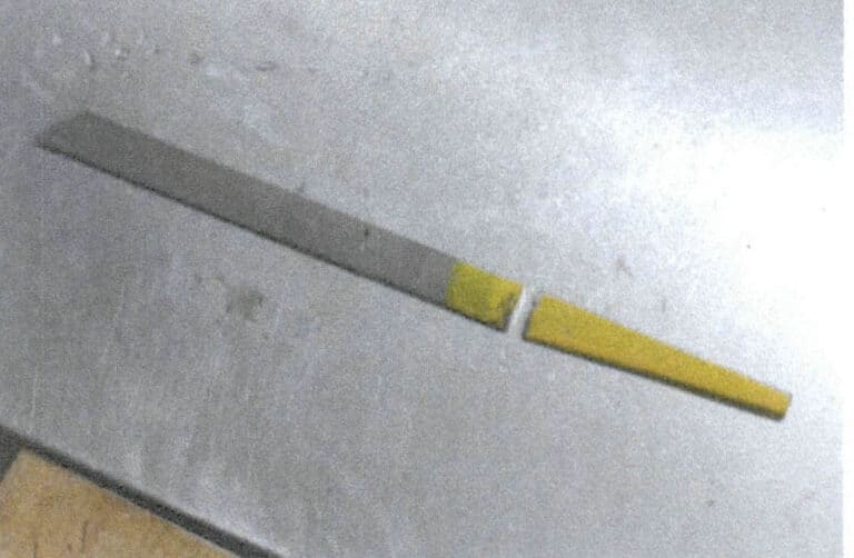 4-8. ábra A penge vágás után