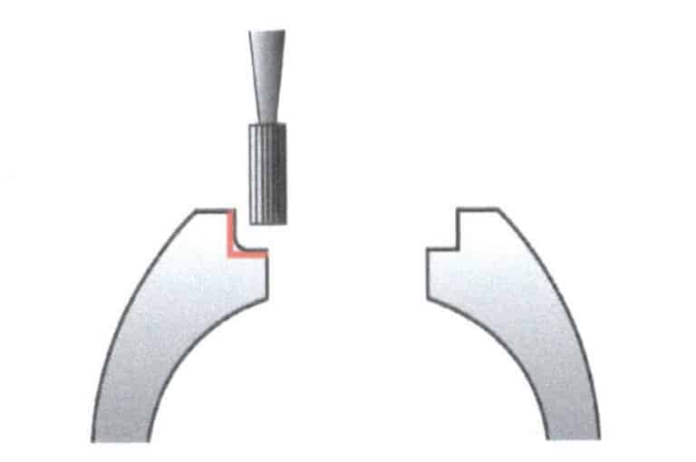 Figura 6-27 Limpeza da posição de regulação