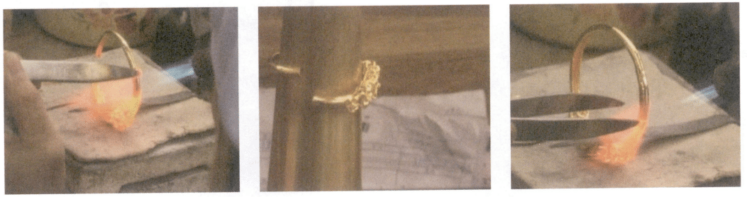 Figure 7-13 Clamping the bracelet