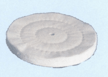 disco ruota in feltro di lana bianco