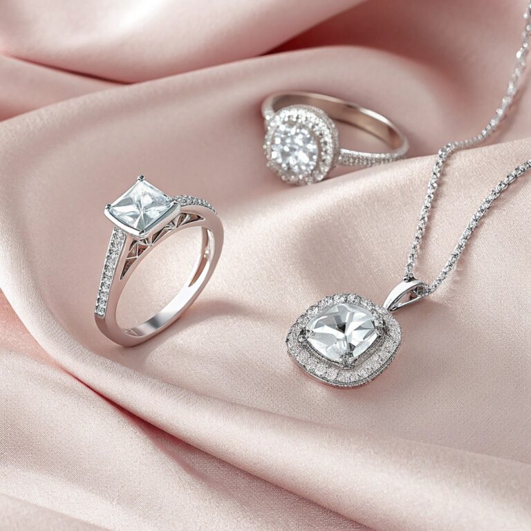 cubic zirconia jewelry set