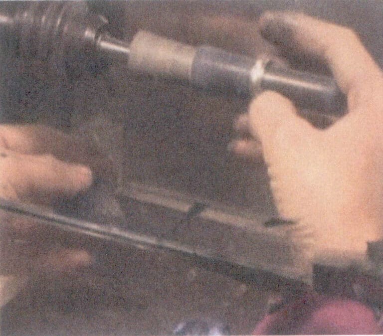 Figura 6-6 Lucidatura del cerchio interno