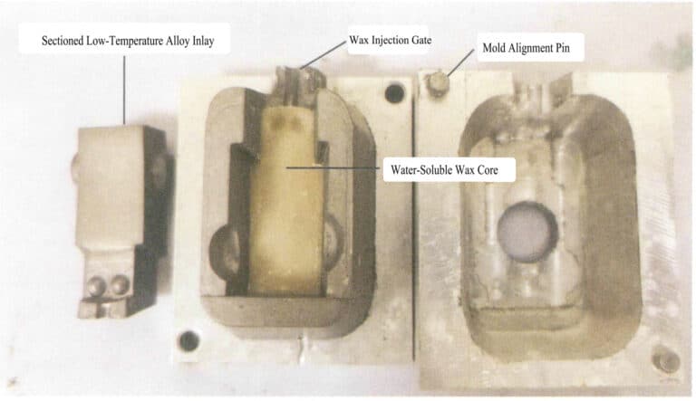 Figure 3-30 Water-soluble wax core metal mold