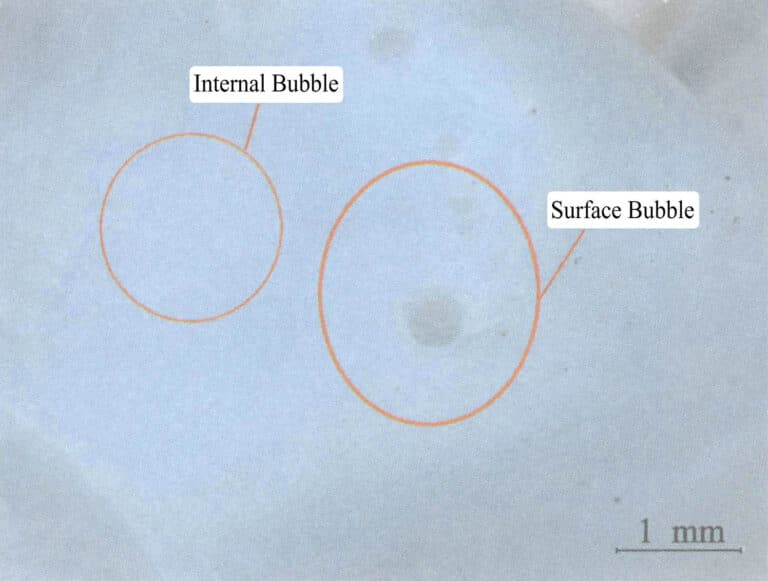 Figure 3-44 There are bubbles in the wax mold