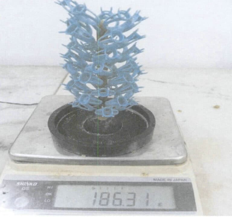 الشكل 4-16 وزن شجرة نماذج الشمع