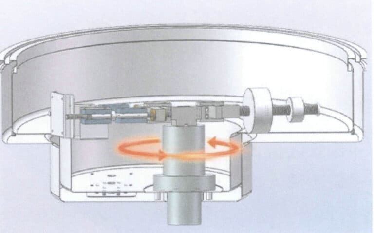 الشكل 4-17 طريقة دوران الصب بالطرد المركزي