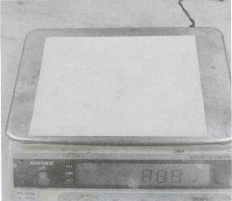 الشكل 4-26 وزن الورقة الماصة