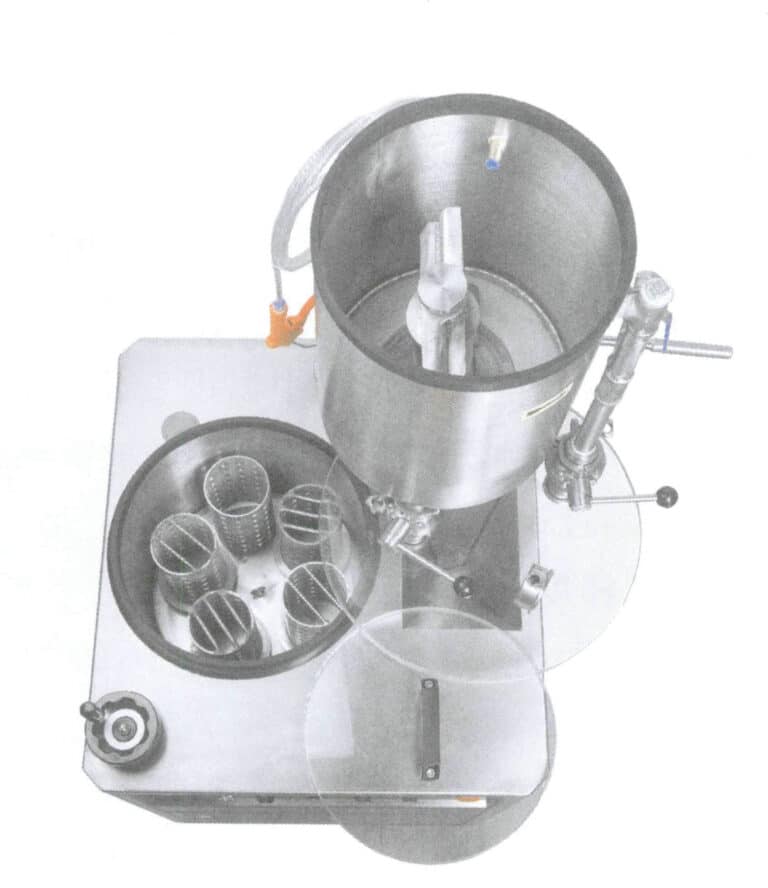 Figure 5-7 Distribution of casting flasks in the pouring chamber