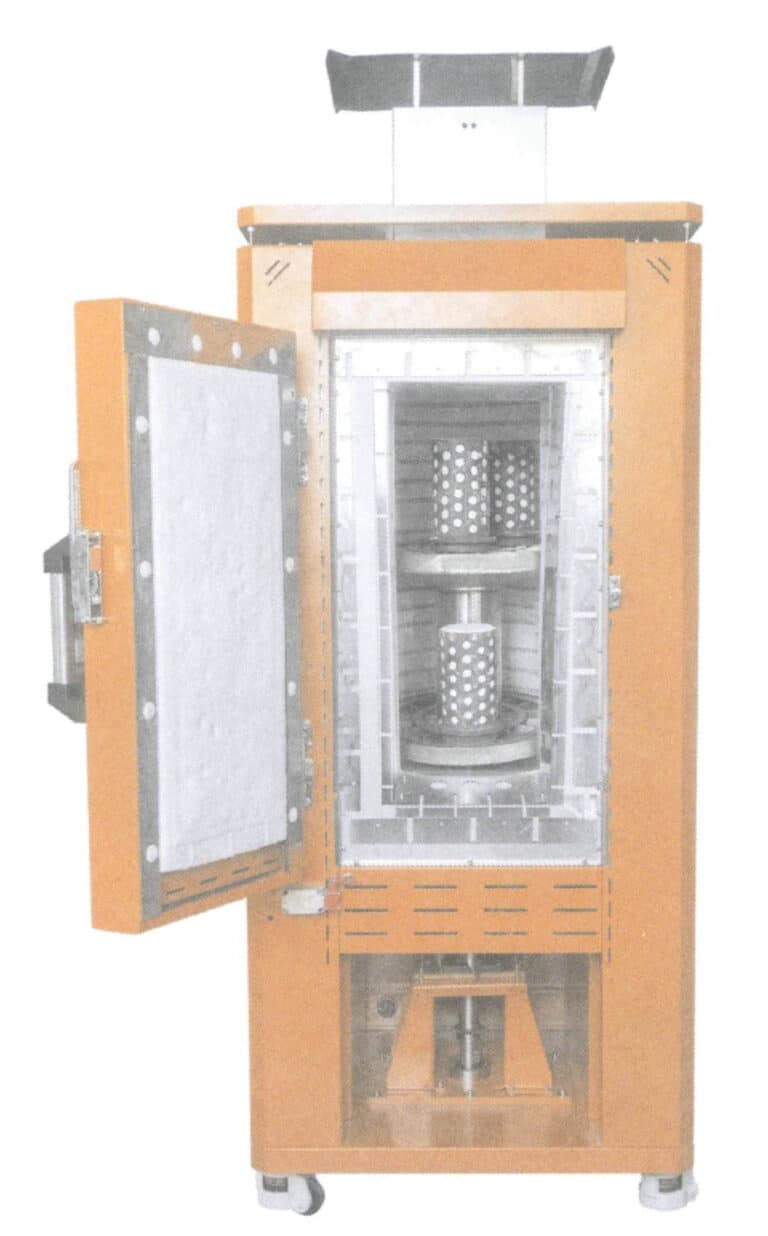 Figure 5-27 Placement of the casting mold in the rotary Roasting furnace