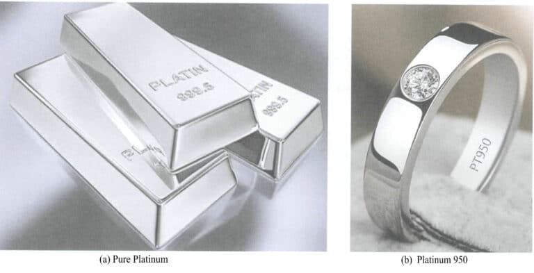 図6-3 宝飾用プラチナとプラチナ合金