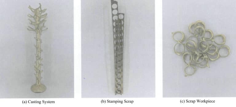 그림 7-1 주얼리 생산에서 재사용 가능한 폐기물 재료