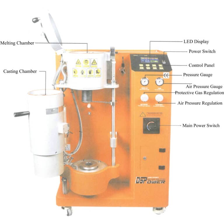 그림 7-11 유도 용해 진공 압력 주조기