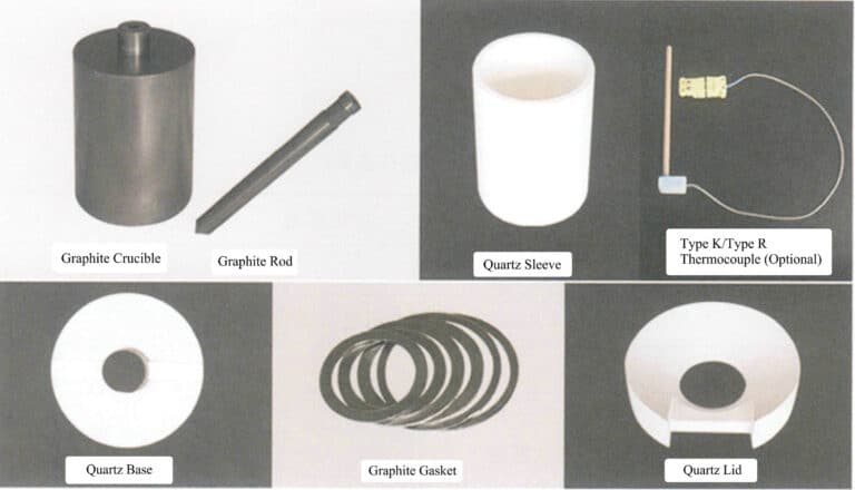 그림 7-12 진공 압력 주조기의 일반적인 소모성 부품