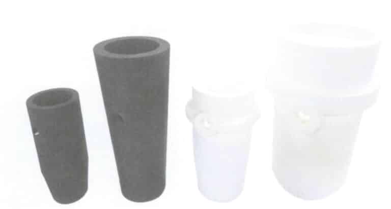 그림 7-20 원심 주조용 수직 도가니 키트